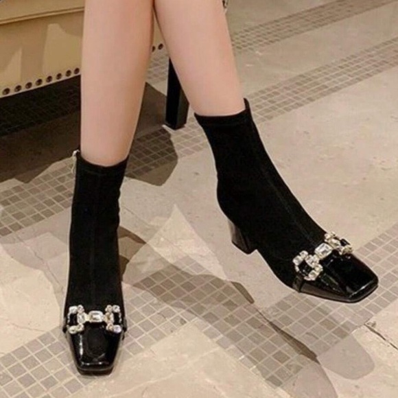 🆕 Vintage Patent Ankle Boots - Picture 10 of 15